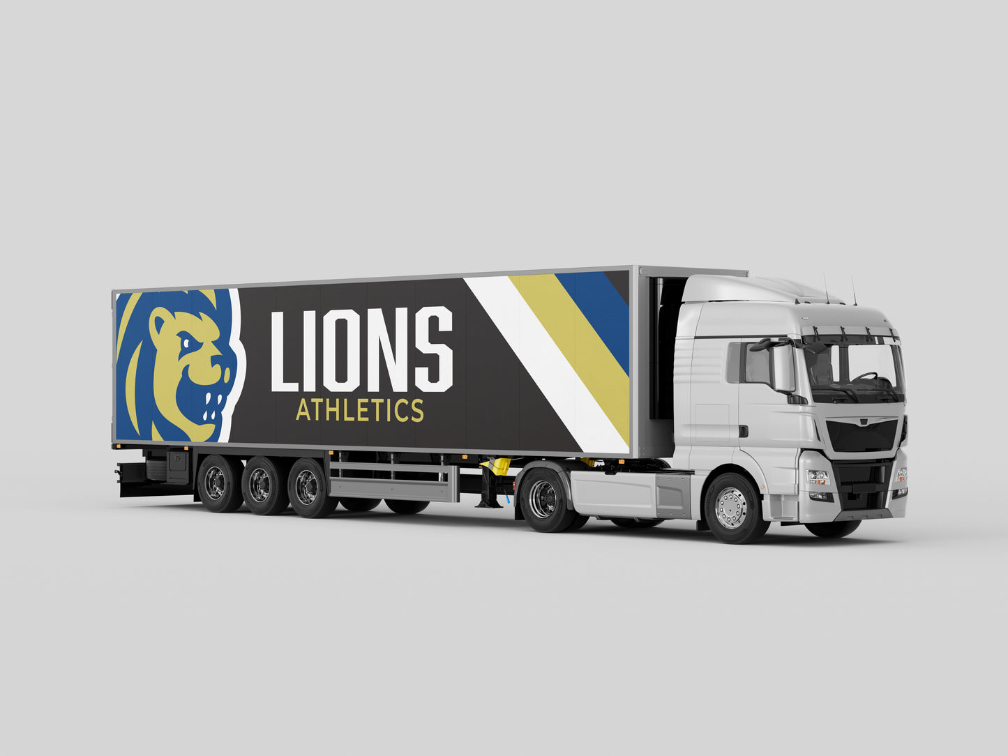 Premium Lion Mascot Sports Logo // Laurel