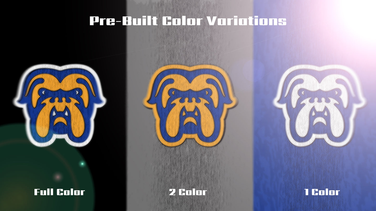 Premium Bulldog Mascot Sports Logo // Tank