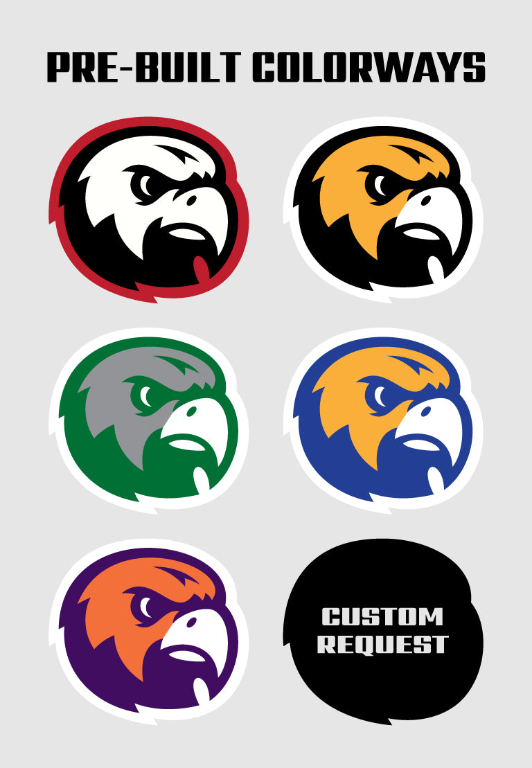 Premium Hawk Mascot Sports Logo // Wren