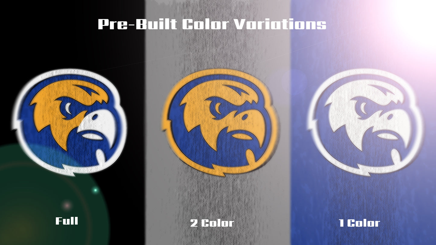 Premium Hawk Mascot Sports Logo // Wren