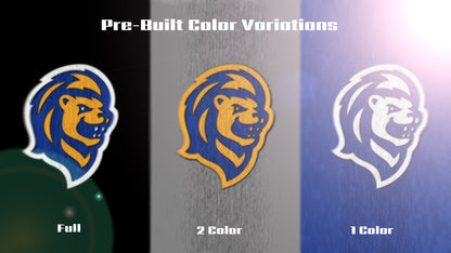 Premium Lion Mascot Sports Logo // Laurel