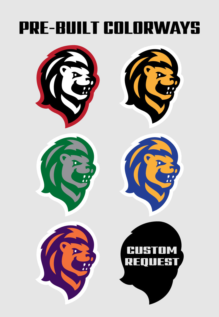 Premium Lion Mascot Sports Logo // Laurel