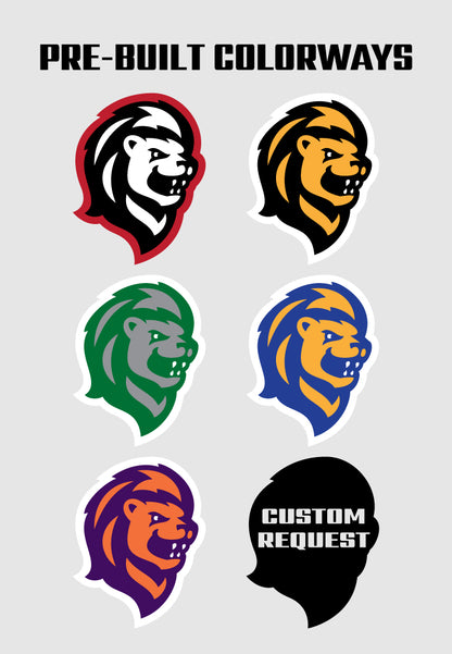 Premium Lion Mascot Sports Logo // Laurel