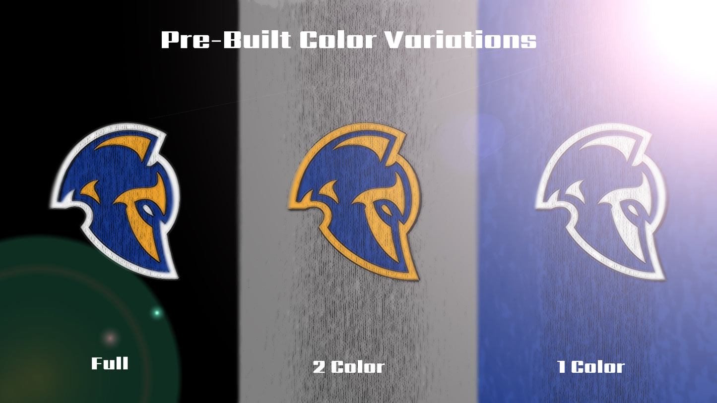 Premium Spartan Mascot Sports Logo // Atlas