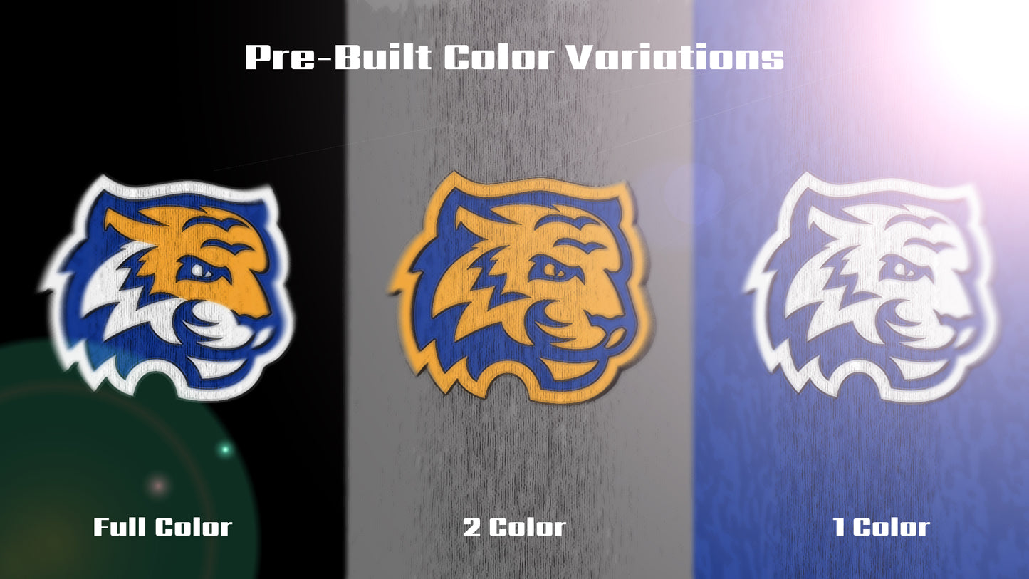Premium Tiger Mascot Sports Logo // Czar
