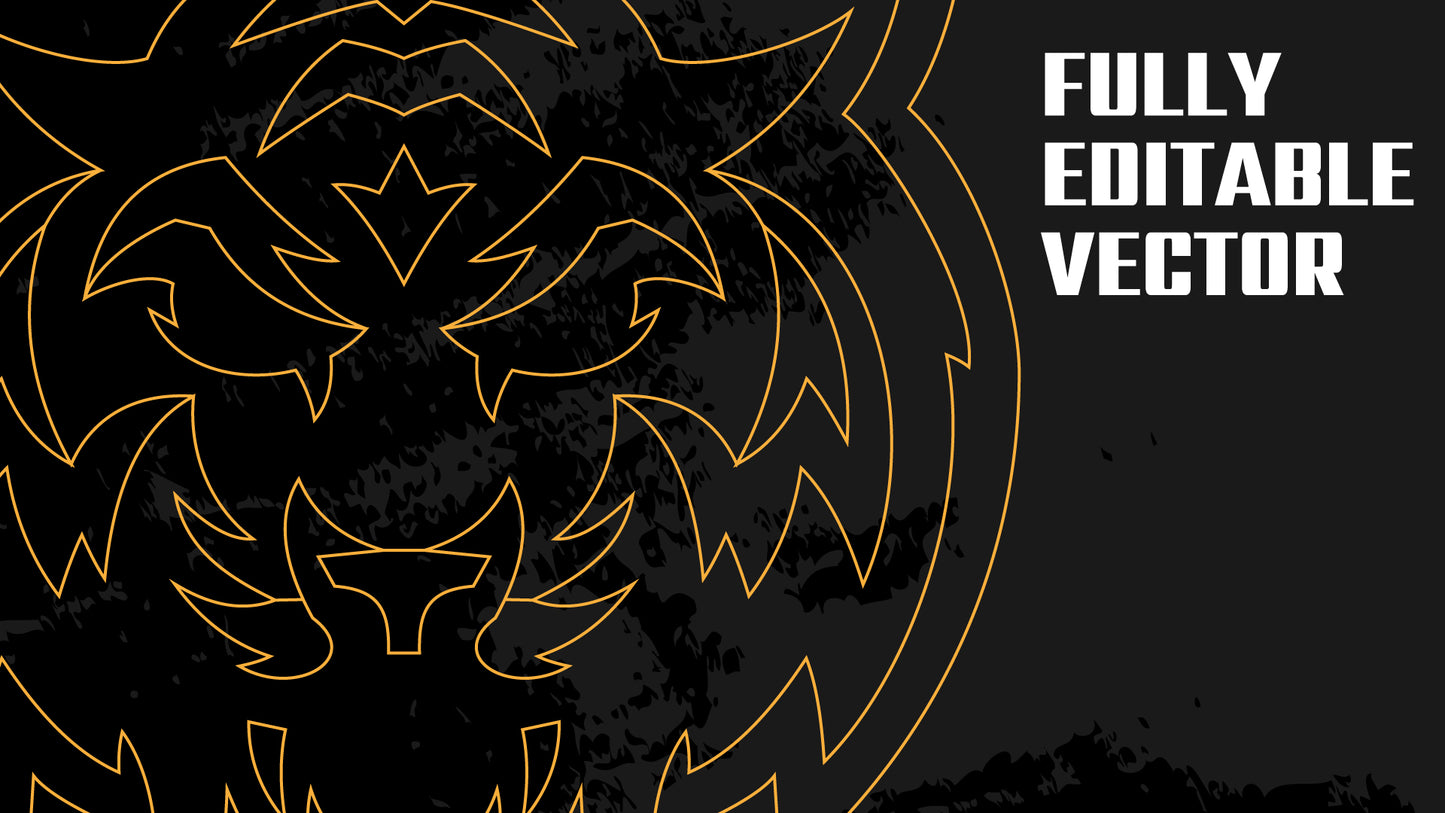 Premium Tiger Mascot Sports Logo // Nova