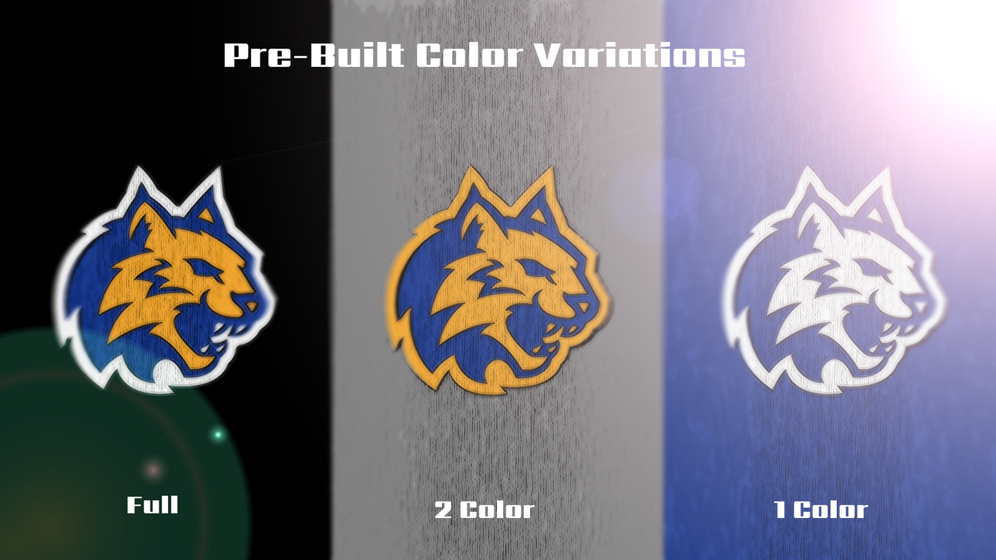 Premium Wildcat Mascot Sports Logo // Onyx