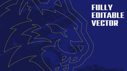 Premium Wildcat Mascot Sports Logo // Onyx